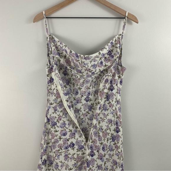 Shein Purple Floral Sheath Dress - Picture 7 of 9